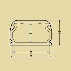 未来工業 10本セット Eモール(VVFケーブル用モール) 全長1m 2号