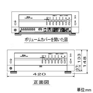 TOA 卓上型アンプ 30W 3U 5局スピーカーセレクター付 非常時電源 TOA 卓上型アンプ 30W 3U 5局スピーカーセレクター付 非常時電源