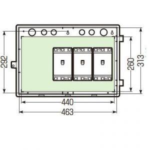 未来工業 ウオルボックス プラスチック製防雨スイッチボックス ヨコ型
