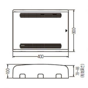未来工業 情報ウオルボックス(屋内用) 透明カバータイプ 白 CWBJ-4030W