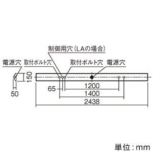 パナソニック 10台セット 一体型LEDベースライト 110形 直付型 Dスタイル W150 省エネ 13400lm Hf86形×2灯 昼白色 調光 XLX830AHNJLA2_set_2