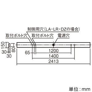 パナソニック 一体型LEDベースライトiDシリーズ  110形 直付型 反射笠付型 6400lmタイプ 昼光色 調光  XLX860KEDJLR9_1