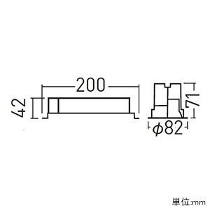 パナソニック LEDダウンライト LED250形 水銀灯100形器具相当 埋込穴φ75 電球色 3000K 拡散80° ホワイト XND2501WLLE9｜dendenichiba｜02