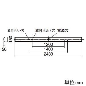 パナソニック 一体型LEDベースライト ≪リベコム iDシリーズ≫ 110形 直付型 Dスタイル W150 一般タイプ 昼白色 XLX830AENCRS2_1