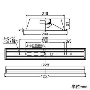東芝 LEDベースライト TENQOOシリーズ 40タイプ 埋込形 下面開放タイプ W220 一般 6900lm Hf32形×2灯用高出力形器具相当 昼白色 LEKR422693N-LS9_2