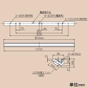 日立 LEDベース器具 一般形 40形 ウォールウォッシャ形 昼白色 NC4D+CET406NE-N14A_1