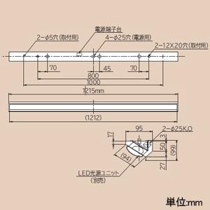 日立 交換形LEDベース器具 40形 直付形 ウォールウォッシャ形 5200lmタイプ 昼白色 NC4D+CET405NG-X14A_1