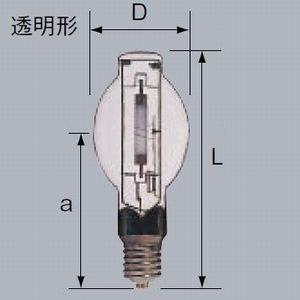 三菱 高演色形高圧ナトリウムランプ ハイルックス高演色形 透明形 250W E39口金 NH250・SDL｜dendenichiba