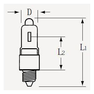 ウシオ ケース販売 10個セット ミニハロゲンランプ 12V 50W EZ10口金