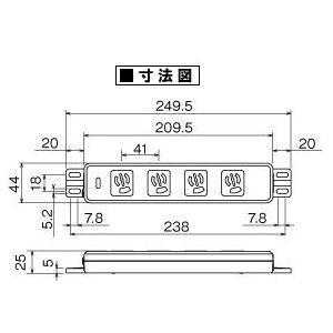 コンセント 楽天市場】コンセント 横向き 横型 3個口 左右 電源タップ
