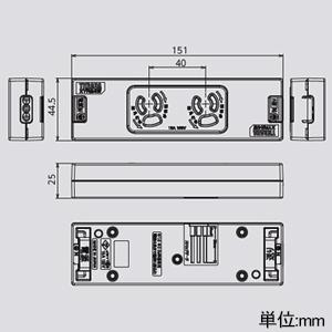 TERADA常設露出コンセント 2口 接地2P15A125V抜止 アース付 XYR24W