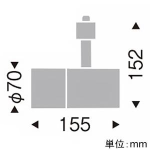 遠藤照明 LEDグレアレススポットライト ロングフード プラグタイプ 中角配光 調光・非調光兼用型 電球色 演色Ra96 ERS5004WBの画像