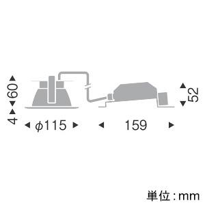 遠藤照明 LEDベースダウンライト 一般型 高気密SB形 埋込穴φ100mm 拡散配光 調光調色 昼光色〜電球色 鏡面コーン・黒枠 EFD8952Bの画像