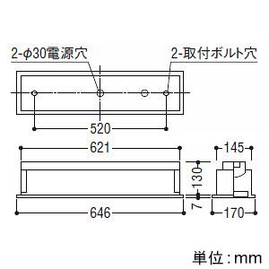 コイズミ照明 LEDベースライト 20形 埋込型 下面パネル・1灯用 W150 1600lmクラス 非調光 温白色 AD92427+AE49447Lの画像