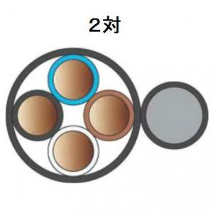 伸興電線 屋外線 0.65mm 6対 200m巻 オクソトセン0.65×6P×