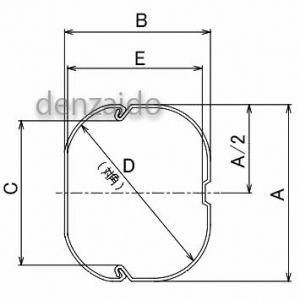 バクマ工業 ケース販売 10本セット エアコン配管化粧カバー グレー