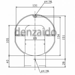 バクマ工業 ウォールコーナー エアコンキャップ用 壁面取り出し用