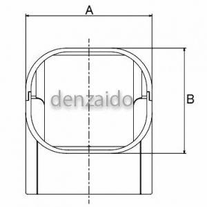 バクマ工業 コーナー 立面90° ブラック スマートダクト RDシリーズ RDC