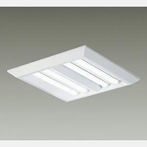 DAIKO LEDスクエアベースライト 4灯タイプ 下面開放 □450タイプ 5500lmクラス 非調光 温白色 LZB-92691XW+LZA-92701A*4