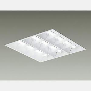 DAIKO LEDスクエアベースライト 3灯タイプ ルーバー □600タイプ 9500lmクラス 非調光 温白色 LZB-92735XW+LZA-92705A*3