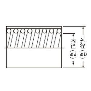 未使用品△未来工業 マシンフレキ 外径φ64.5mm 内径φ54mm 長さ10m 黒 MFP-54K1 未来工業 マシンフレキ 外径φ64.5mm 内径φ54mm 長さ10m 黒 MFP-54K1