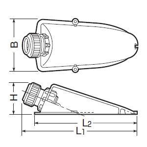 未来工業 エンドカバー 標準タイプ ワンタッチ型 PF管Φ16 コネクタネジサイズ:呼び16用(G1/2) FPE-16YS｜dendenichiba｜02