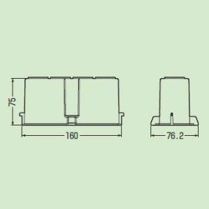未来工業 通りエンド 適合管(ノックアウト径):PF管16×5(φ23.5mm