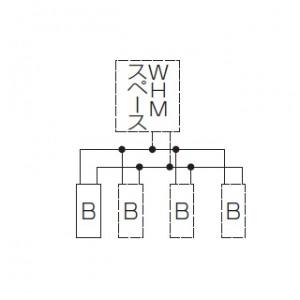 未来工業　電力量計ボックス　分岐ブレーカ付き　ミルキーホワイト　WP4W-202M