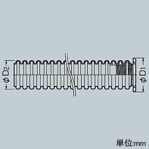 未来工業 直管50cm ≪ミラレックスF≫ ハンドホール用 ベル 未来工業 直管50cm ≪ミラレックスF≫ ハンドホール用 ベル