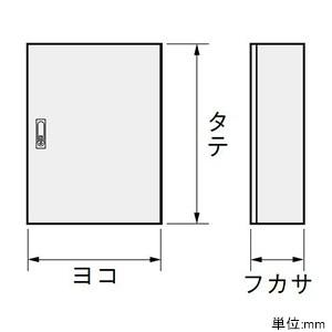 日東工業　制御盤キャビネット　防塵・防水形　片扉　鉄製基板付　横400×縦500×深120mm　RA12-45