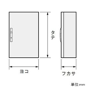 日東工業　国際規格認証取得キャビネット　防塵・防水形　鉄製基板付　横400×縦300×深200mm　片扉　RUL20-43