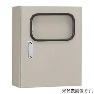 日東工業 窓付制御盤キャビネット 防塵・防水形 片扉 鉄製基板付 横700×縦500×深250mm RAM25-75A