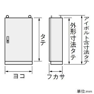 法人様限定 自立制御盤キャビネット 基台なしタイプ 鉄製基板付 両扉 横1600×縦2000×深500mm 代引き決済不可 E50-1620A-N 【ギガ】