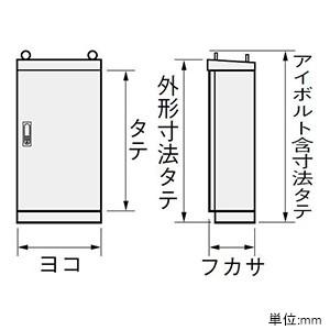 【即購入⭕️】 日東工業 屋外用自立制御盤キャビネット 屋根付 両扉 鉄製基板付 横1000×縦1900×深500mm OE50-1019A 【VQ4474452321】(157075円)