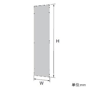 日東工業 自立鉄製基板 自立制御盤キャビネットオプション 側面用 高