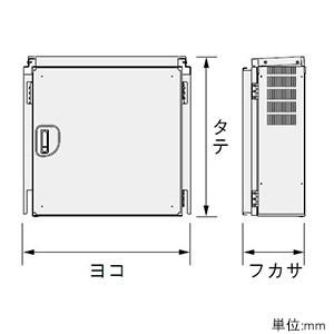 日東工業 法人様限定 アルミ製HUB収納キャビネット 屋外遮光板付 片扉 