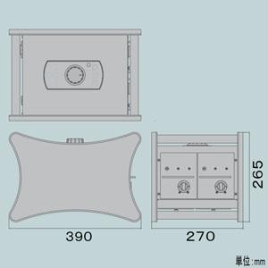 オーニット ポータブルオゾン脱臭機 剛腕ツイン ホテル専用 140W 700〜2800mg/h 4段階切替 コード長2m GWN-2800TW｜dendenichiba｜02