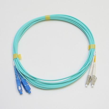 ALPsystems 光パッチコード 2芯メガネパッチコード GI50 OM3 2芯LC-SC 