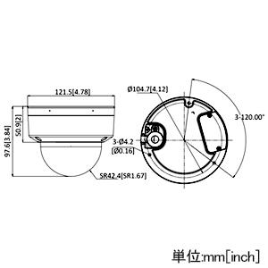 HIKVISION ドームカメラ ≪ColorVu≫ 2MP 単焦点レンズ 最大解像度1920