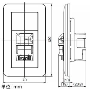 神保電器 3路ガイドスイッチ+感熱センサスイッチ 壁用 2線式 明るさ