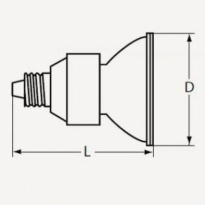 ウシオ ダイクロイックミラー付ハロゲンランプ JRφ35 12V 35W形 中角