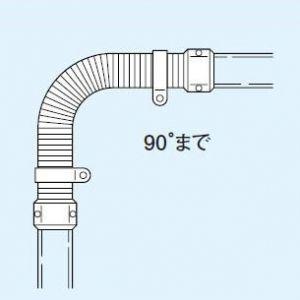 因幡電工 スリムダクトSD フリーコーナー 自在継手 ホワイト SF-100