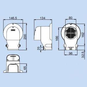 因幡電工 スリムダクトSD ウォールコーナー エアコンキャップ/換気
