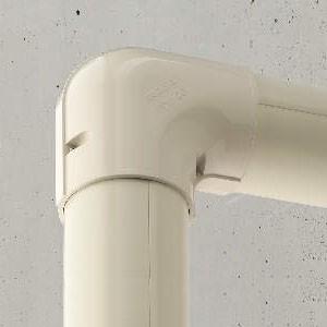 因幡電工 曲がり コーナー90° スリムダクトPD 90サイズ 配管化粧カバー