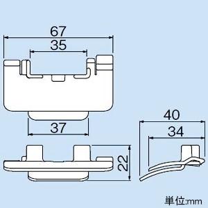 因幡電工 切り欠き補強部材 PD-90・120・140共用 配管化粧カバー ビル