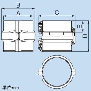 因幡電工 配管化粧カバー スリムダクトPD 固定ジョイント 支持金具への