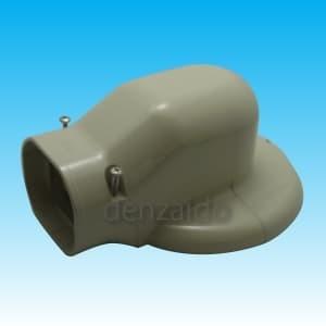 因幡電工 ケース販売 20個セット スリムダクトLD ウォールコーナー エアコンキャップ用 壁面取り出し 70タイプ アイボリー LDWM-70-I_20set