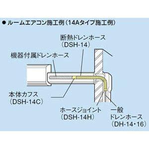 因幡電工 断熱ドレンホース(ソフトタイプ) 保温材付 DSH-14 : 電材堂