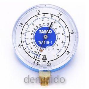 タスコ R22 R12 R502高精度連成計 低圧側冷暖兼用タイプ ゲージ径:80Φ 検査合格証明付 TA141B-1