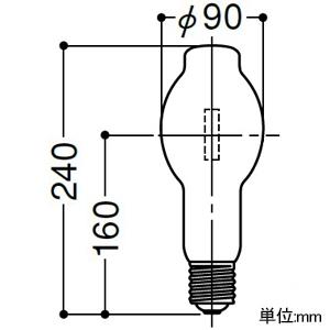 岩崎電気 高圧ナトリウムランプ ≪FECサンルクスエース≫ 110W 透明形 
